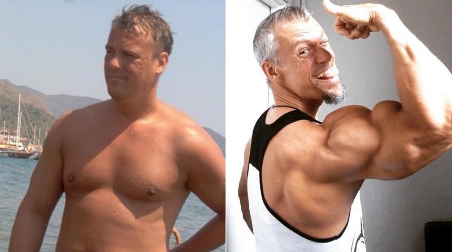 Christer vill med sin resa från aktiv alkoholist till SM i bodybuilding inspirera andra. Foto: Privat/Montage