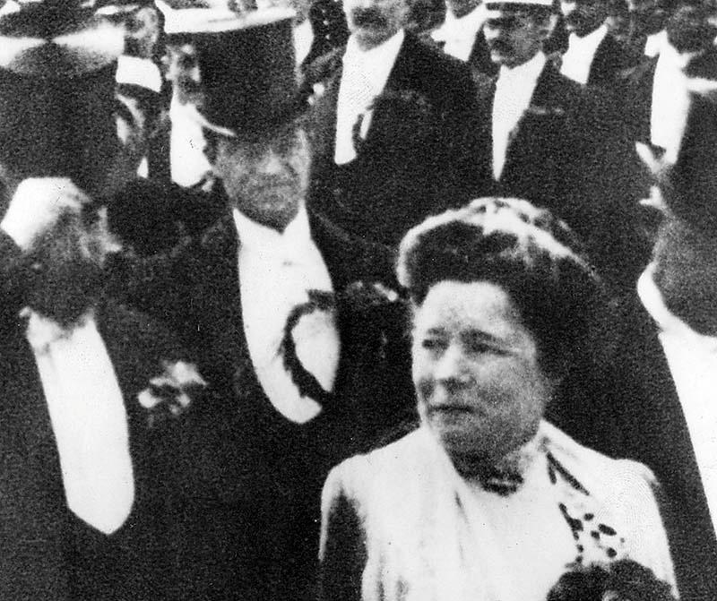 Selma Lagerlöf i Uppsala 1907.
