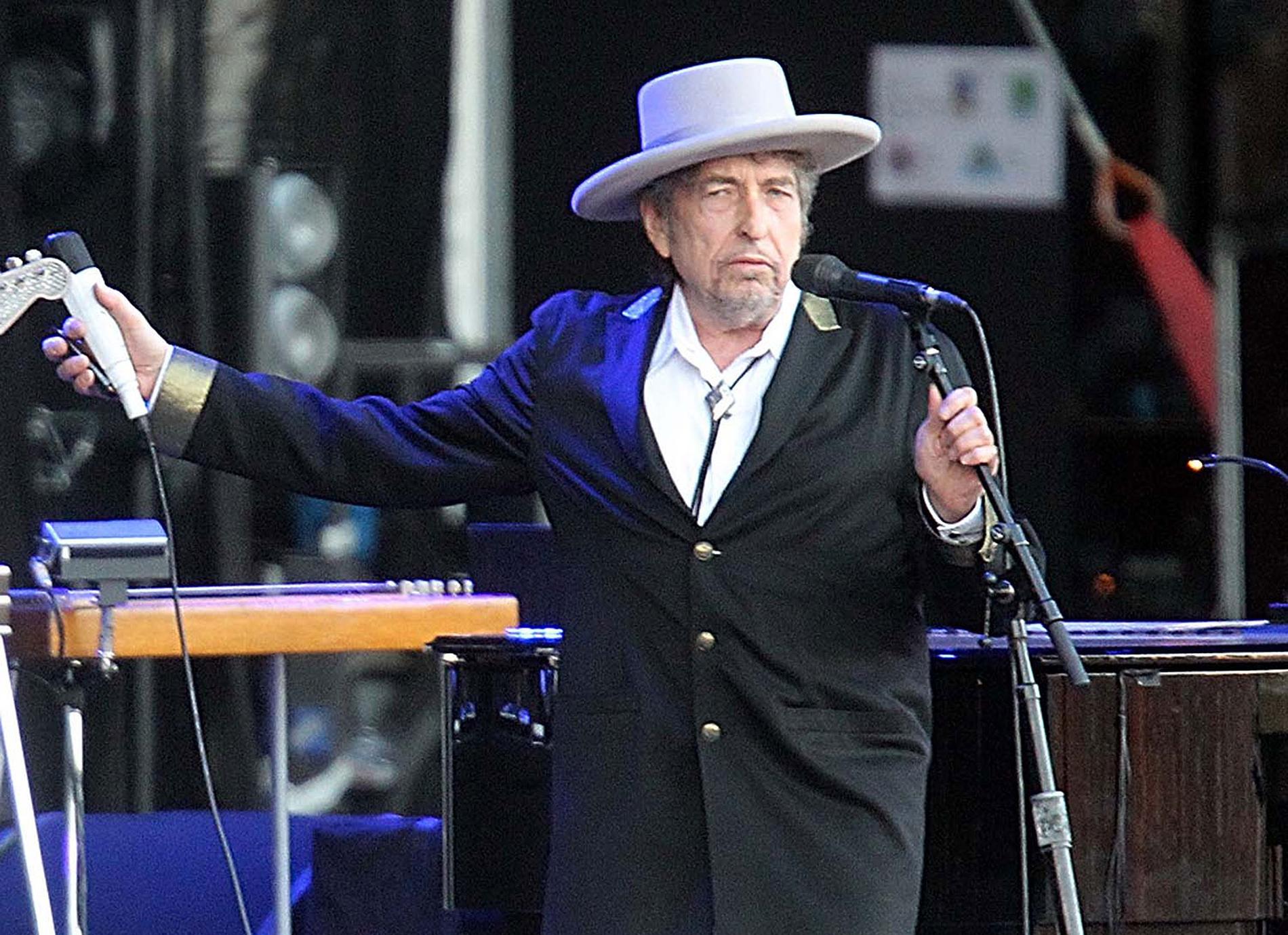 Bob Dylan (blden tagen vid en konsert tidigare i år).