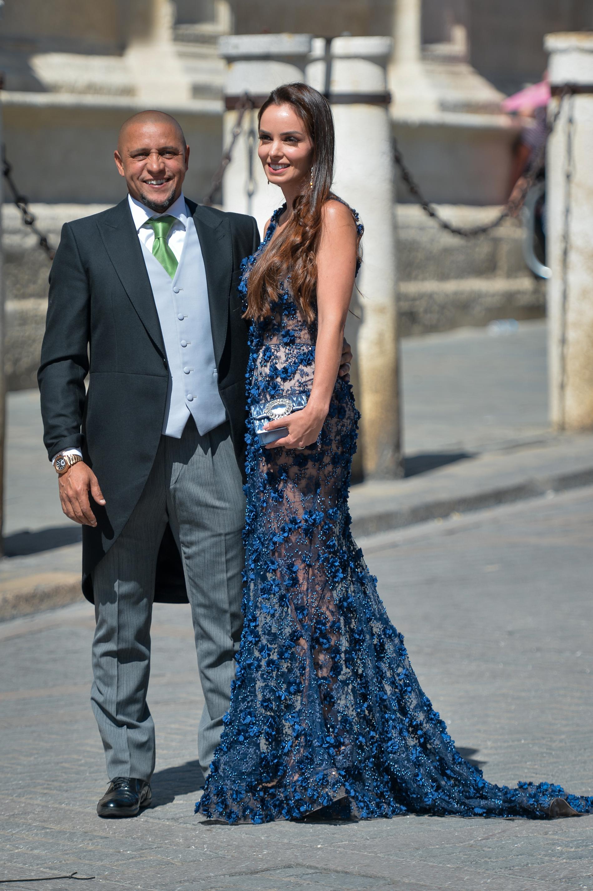 Roberto Carlos med frun Mariana Luccon.