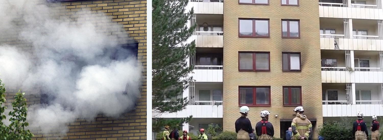 Alla boende evakuerades ur huset i Annedal i Göteborg efter explosionen som inträffade på tisdagsmorgonen.