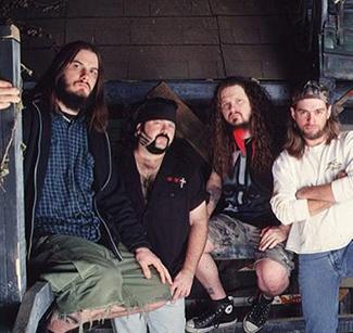 Groove metal-bandet Pantera från Texas fick sitt stora genombrott med skivan ”Cowboys from hell” 1990. Bilden föreställer bandet runt 2000.