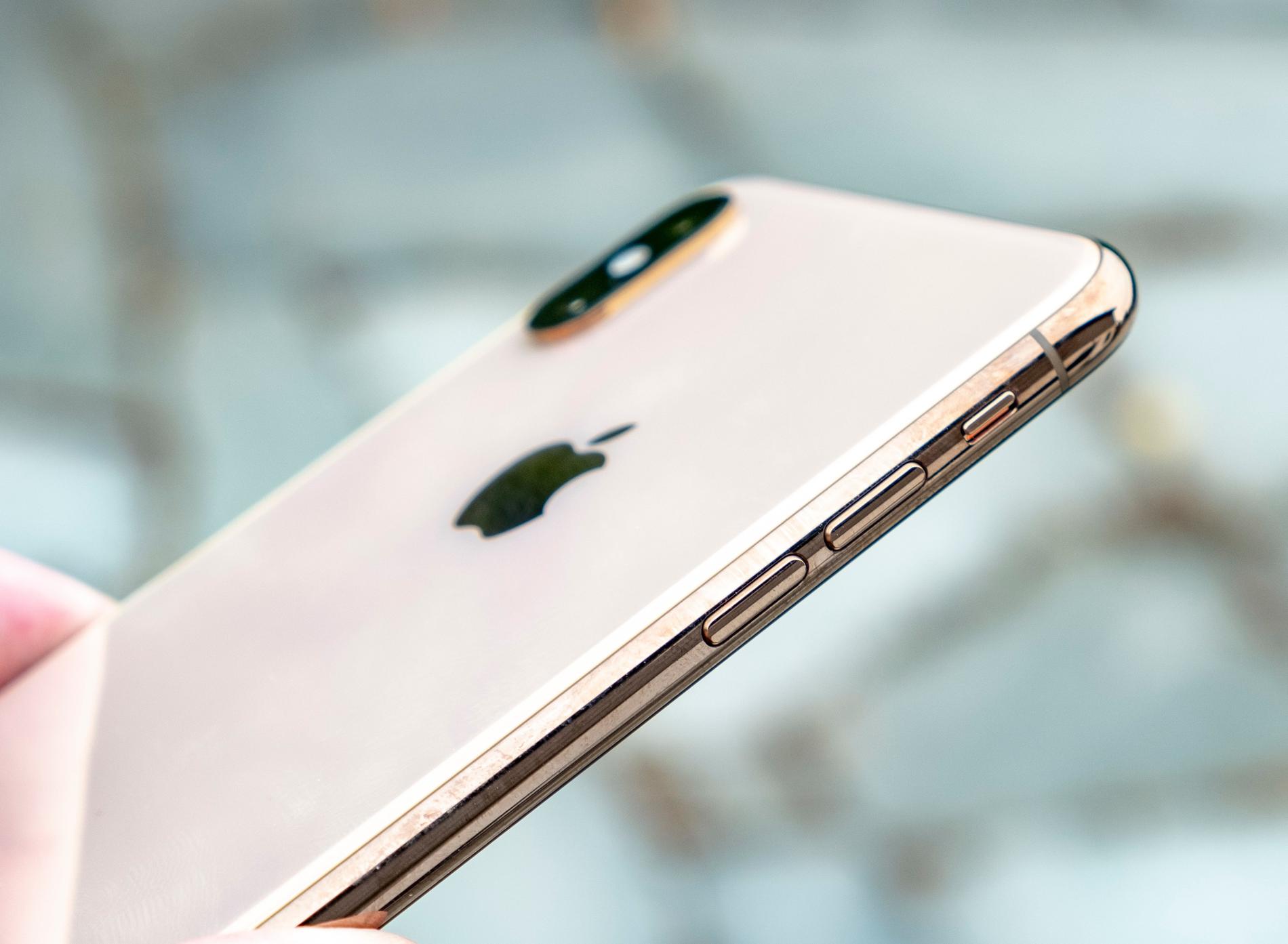 Nya Iphone Xs Max finns i färgerna guld, rymdgrå och silver.