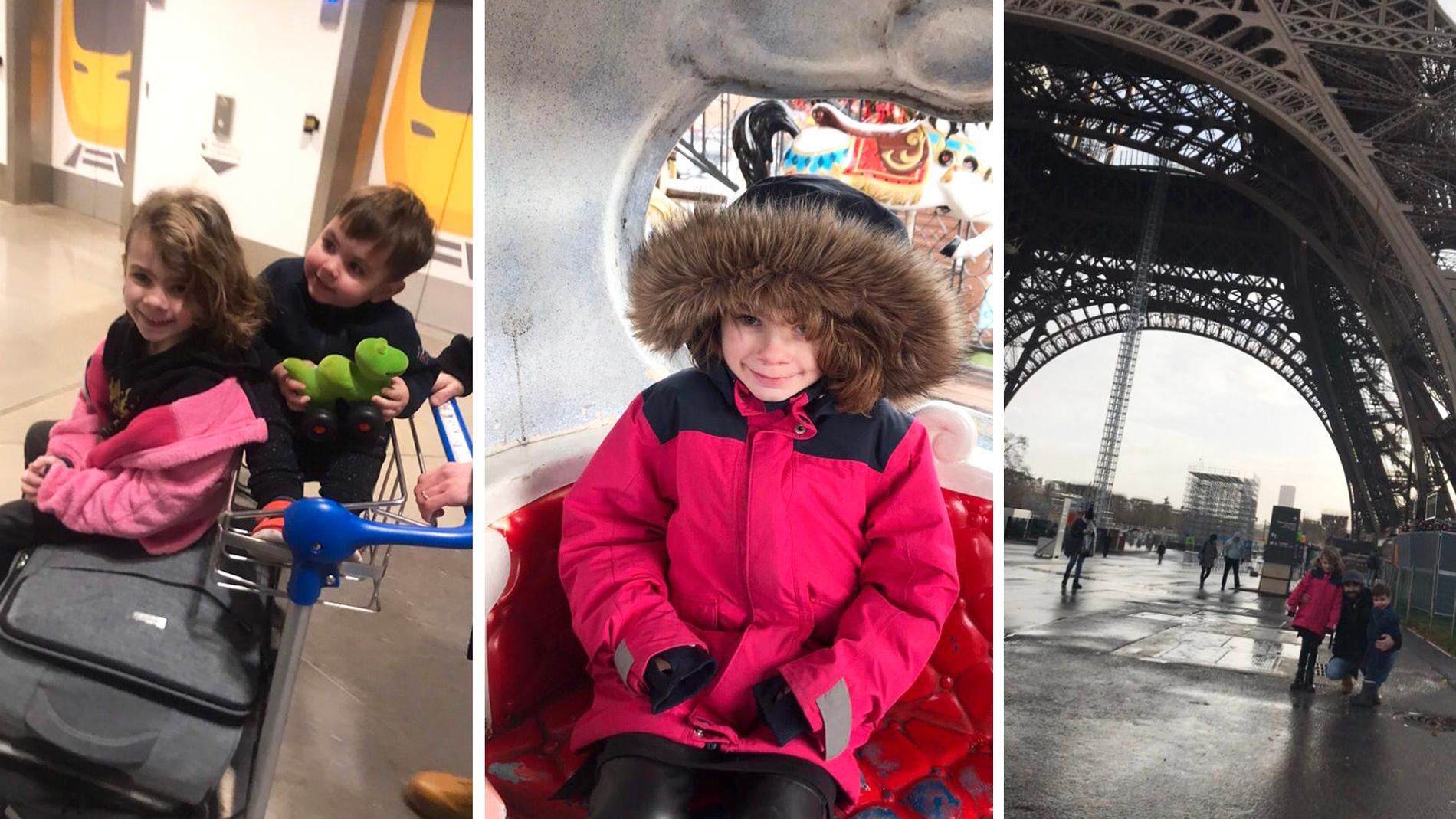 Alfie och familjen trotsade både höstrusk och strejk i Paris kollektivtrafik.