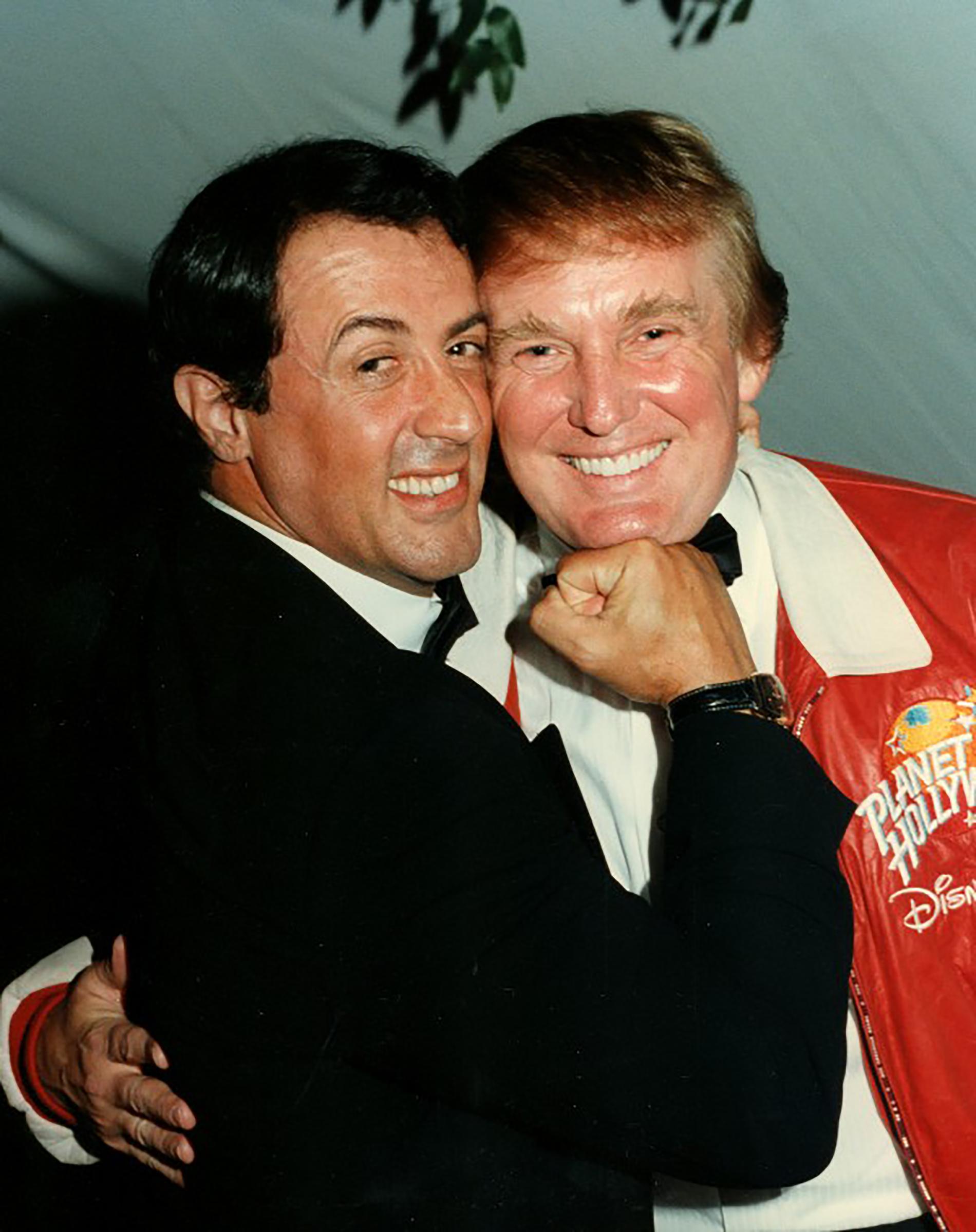 Sylvester Stallone och Donald Trump.