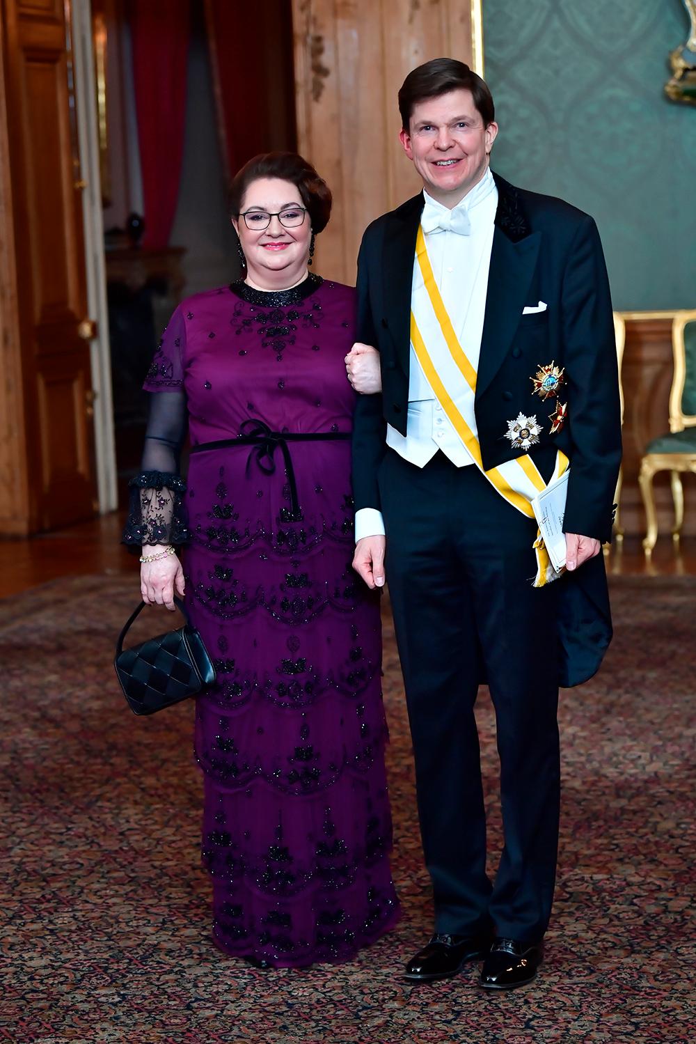 Talmannen Andreas Norlén med hustrun Helena.