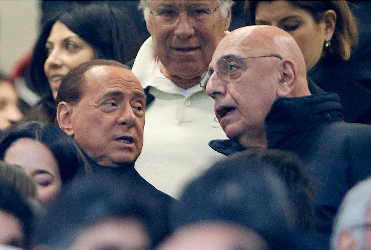 Galliani och Berlusconi.
