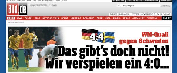 ”Det är inte sant! Vi spelar bort en 4–0-ledning". Tyska rubrikerna direkt efter vändningen hade svårt att fatta vad som hänt.