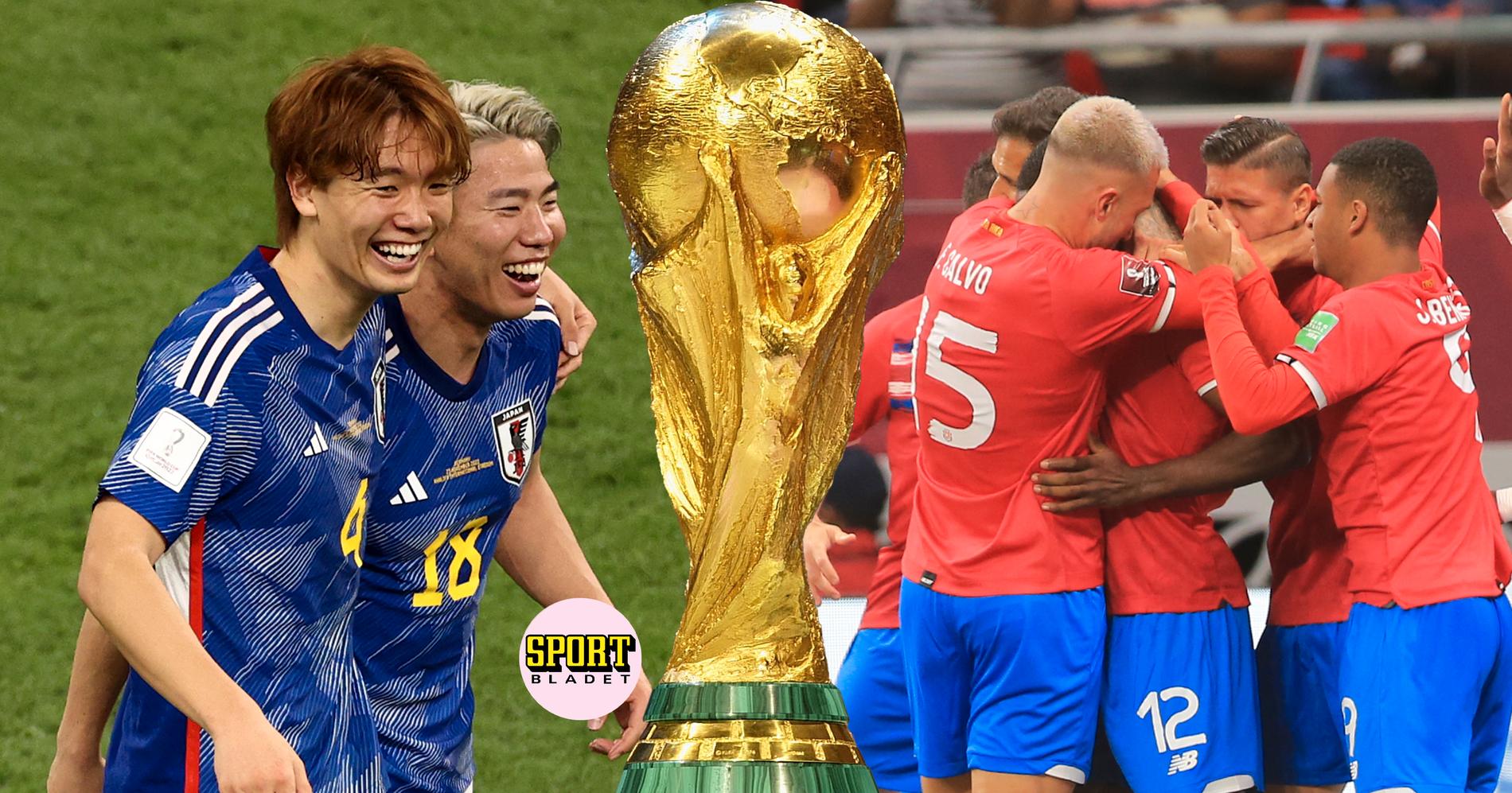 Japan möter Costa Rica i fotbolls-VM