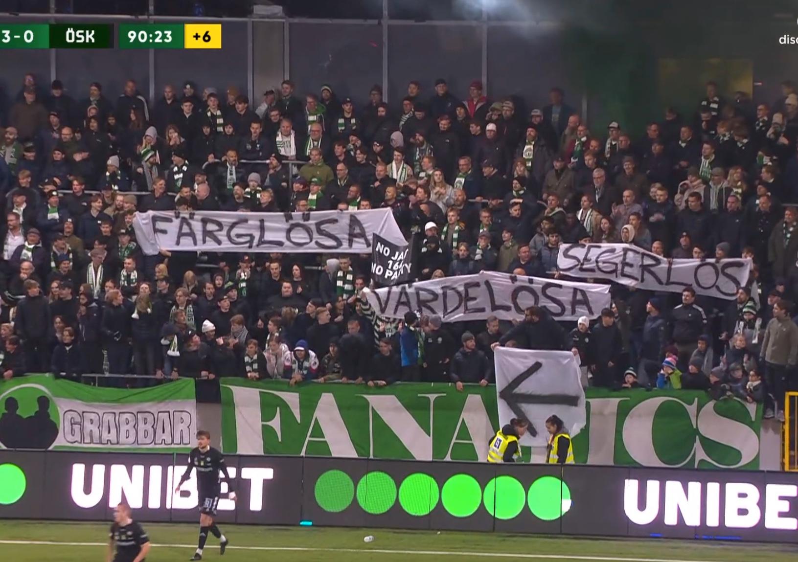 VSK-fansens banderoll.