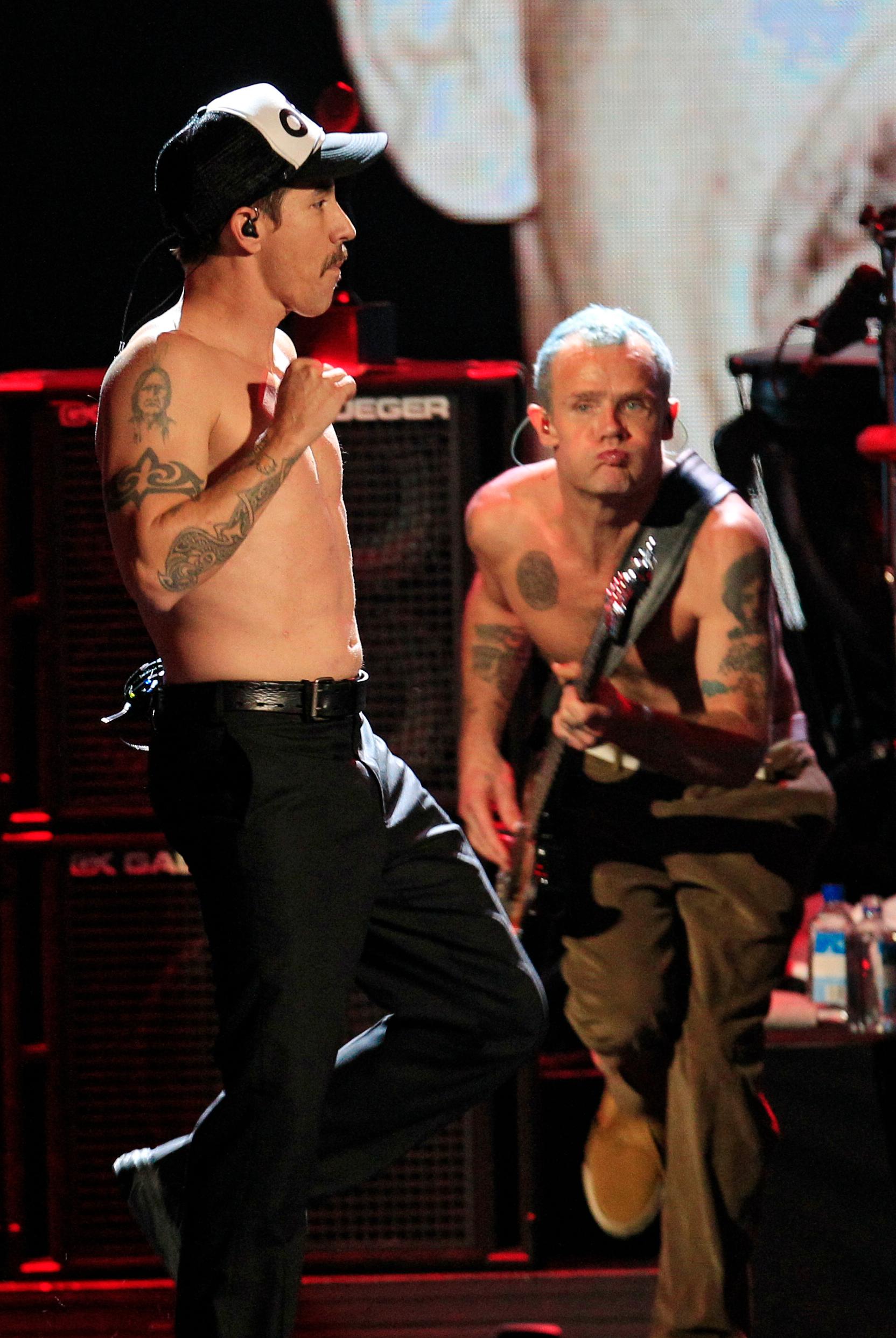 Anthony Kiedis och Flea i Red Hot Chili Peppers.