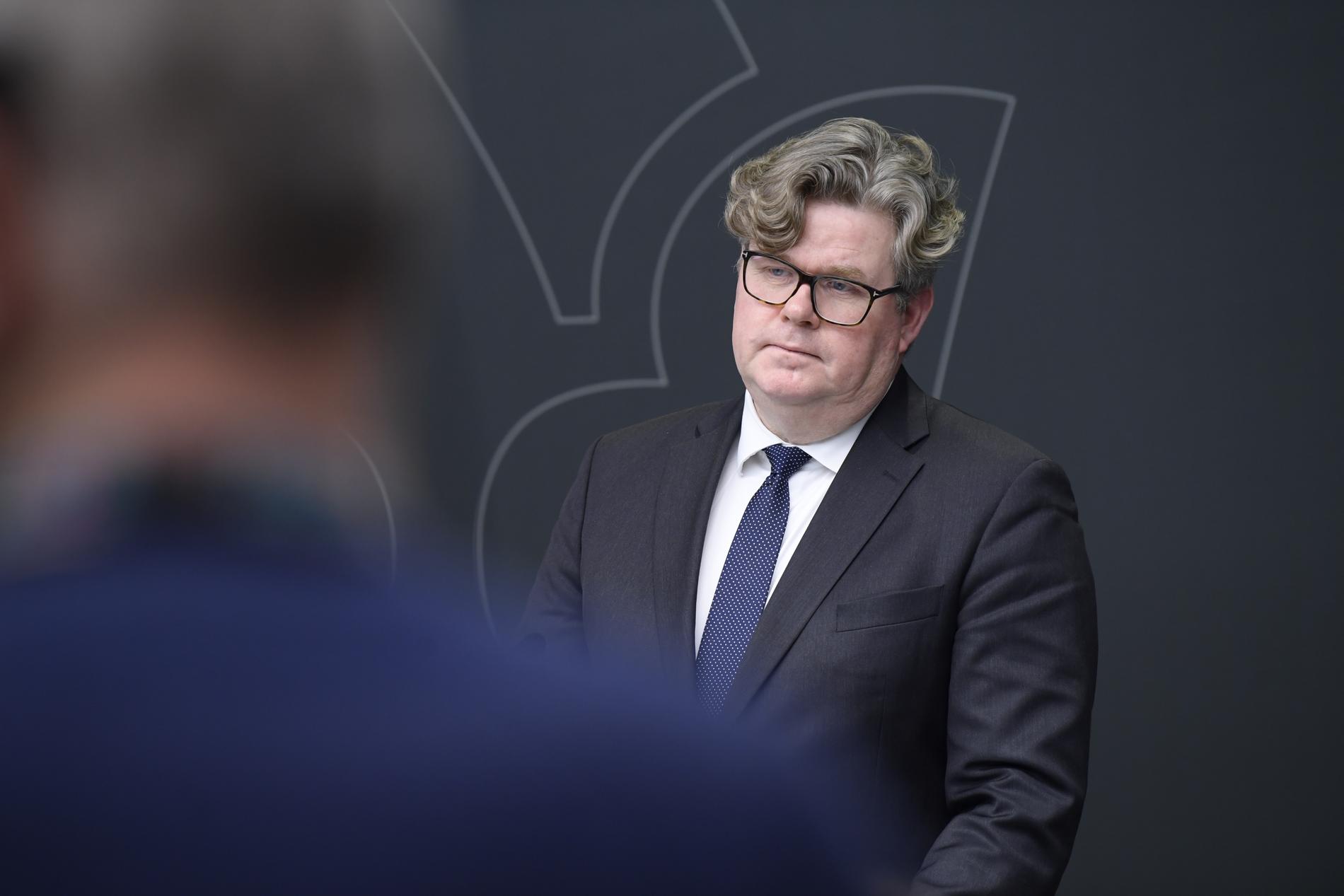 Justitieminister Gunnar Strömmer anmäls till riksdagens konstitutionsutskott av Miljöpartiet. Arkivbild.