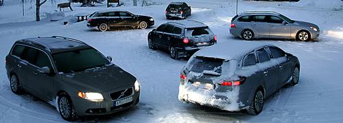 I oktober 2007 utsågs nya Volvo V70 till testvinnare. Frågan är om V70 tål snö lika bra.