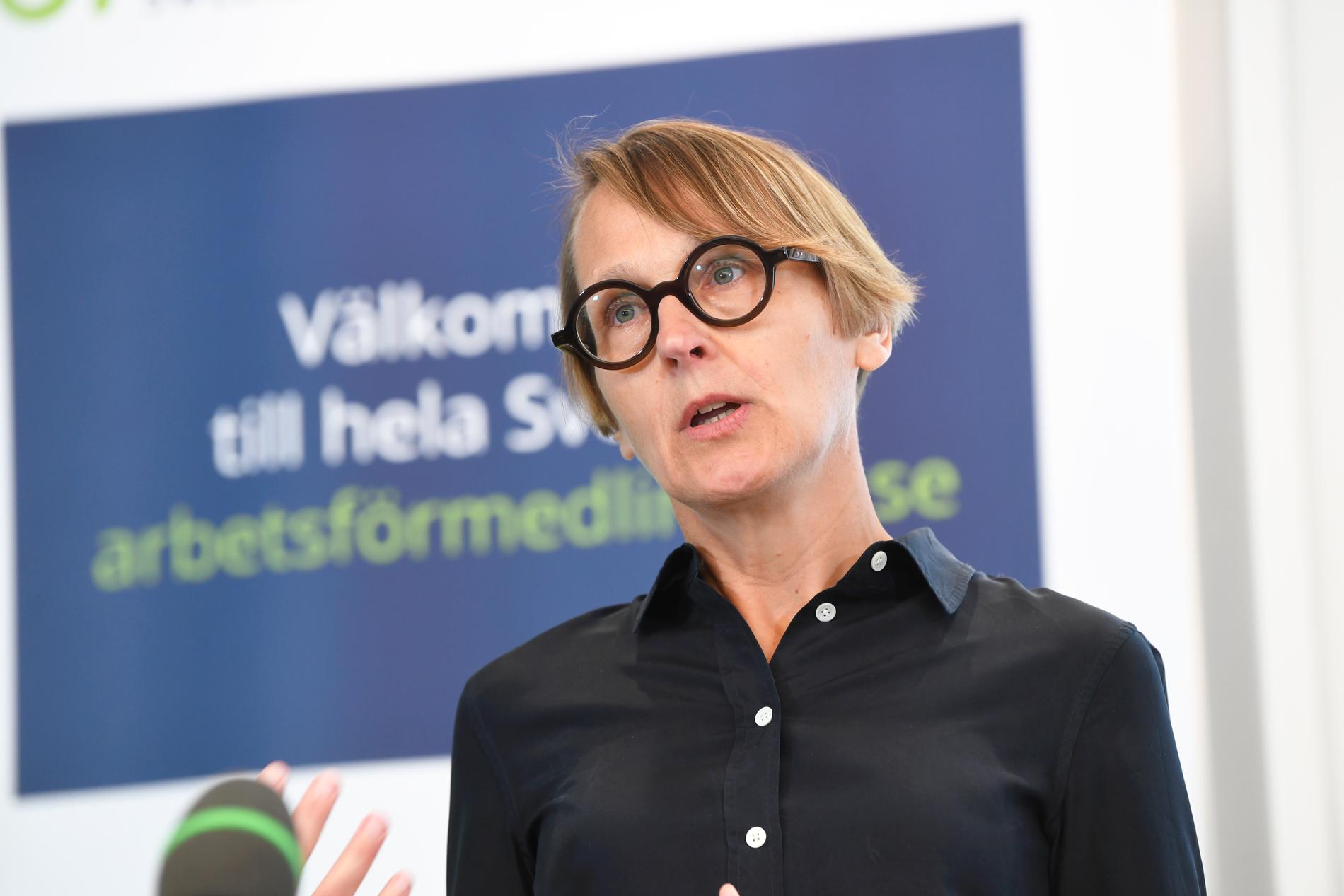 Arbetsförmedlingens analyschef Annika Sundén. Arkivbild.