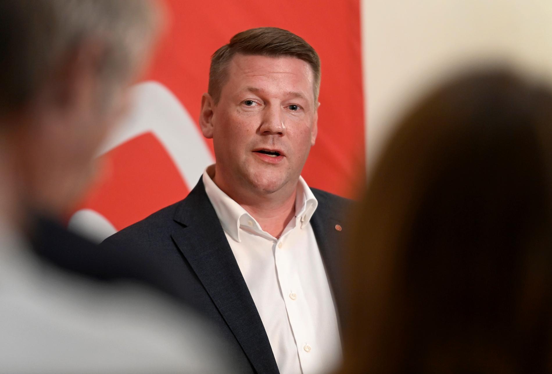 Tobias Baudin är partisekreterare för Socialdemokraterna.