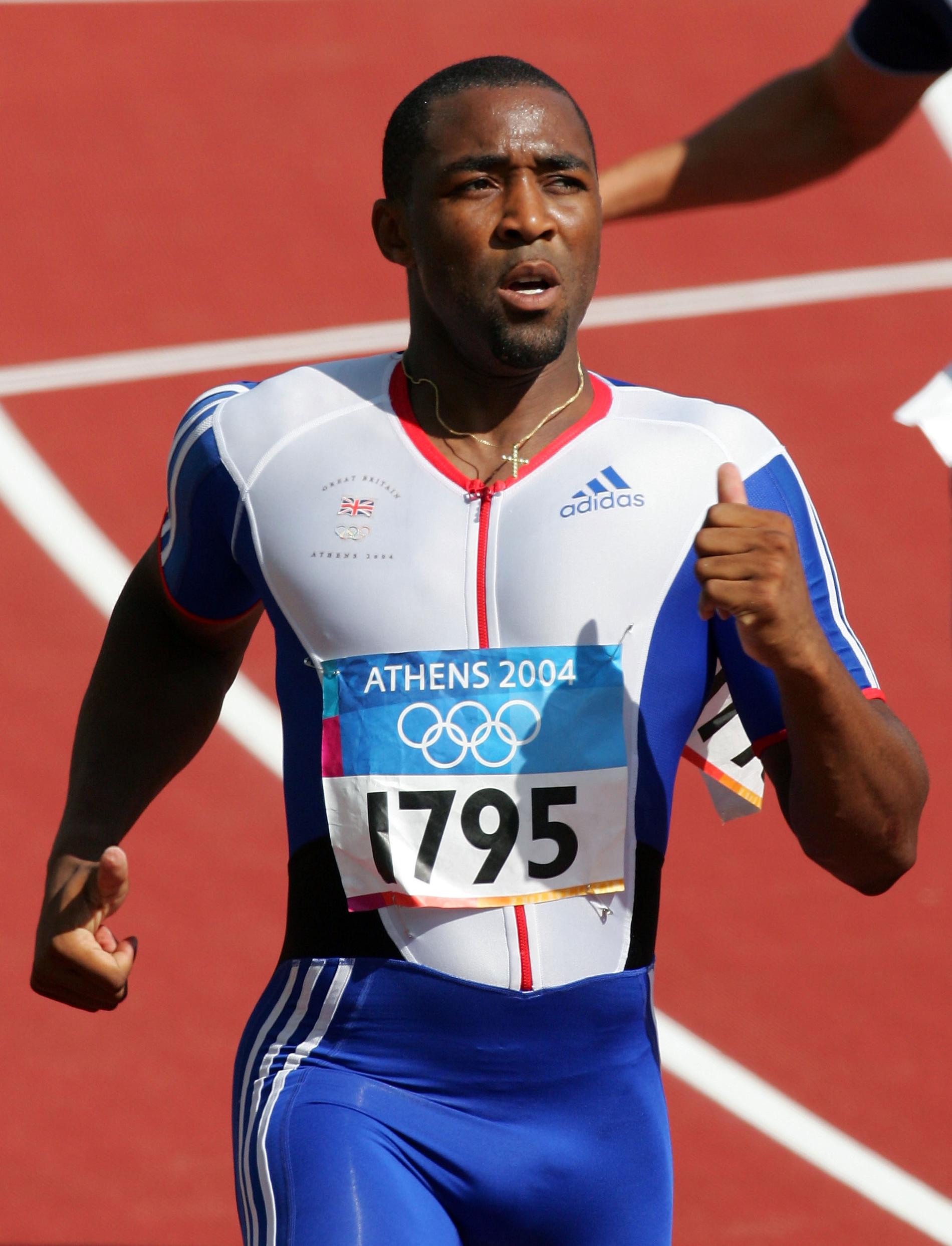 Darren Campbell från OS i Aten 2004.