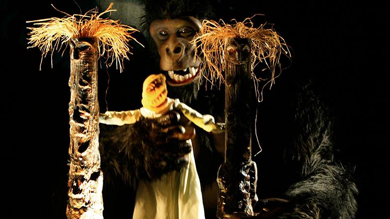 Dockteaterföreställningen "Kong". 