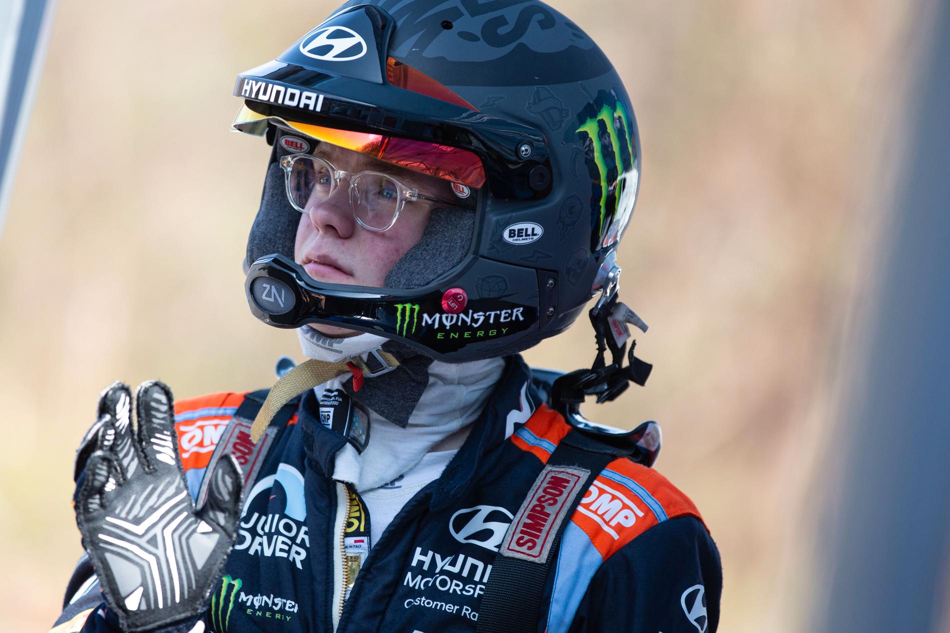Oliver Solberg kör WRC  Italiens VM-rally