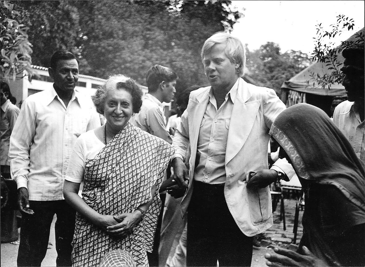 Tillsammans med Indiens tidigare premiärminister Indira Gandhi 1979.