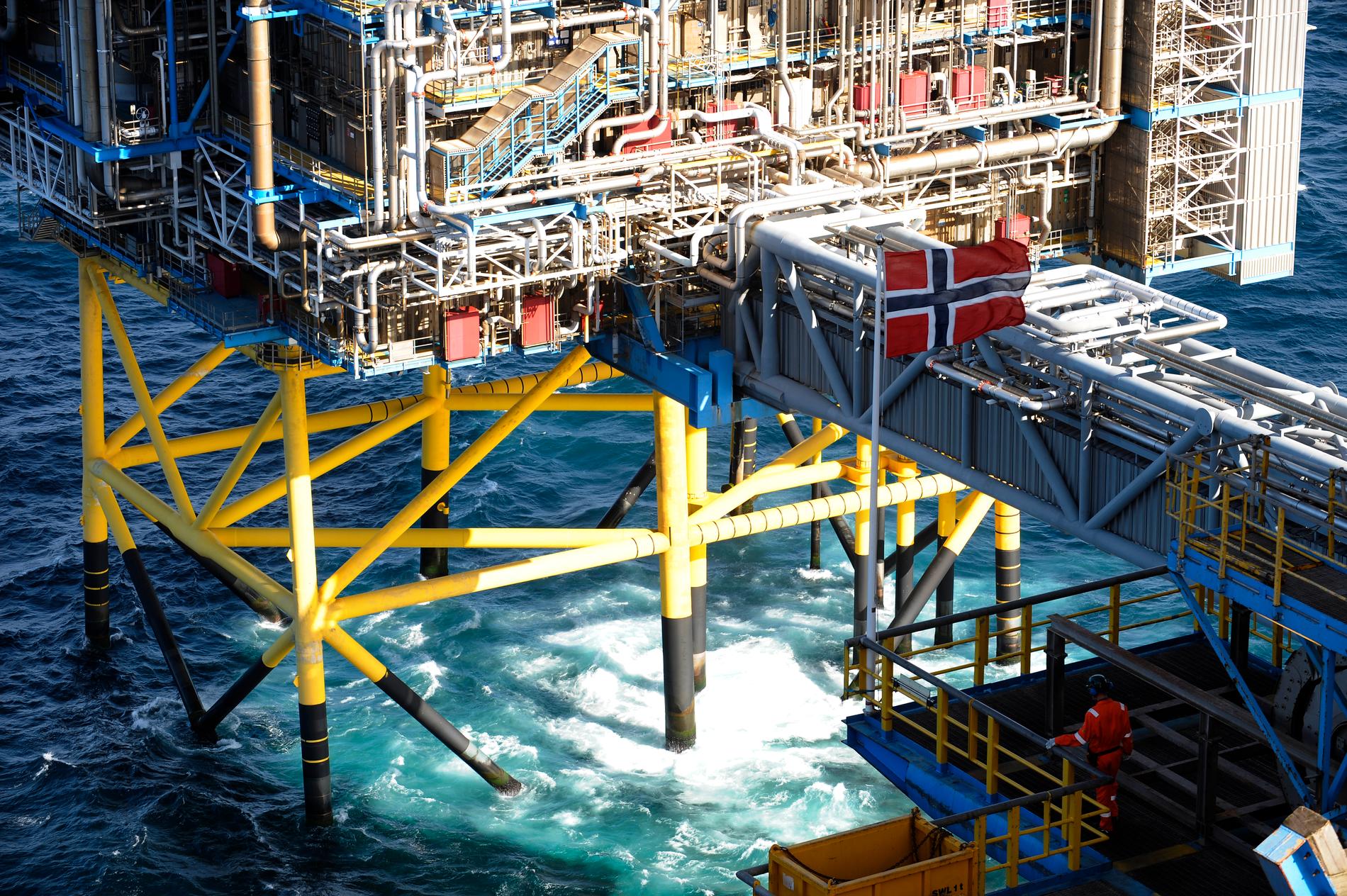 Det forskas på CCS på många håll i världen, bland annat som här i Norge. Arkivbild från Sleipner-plattformen i Nordsjön.