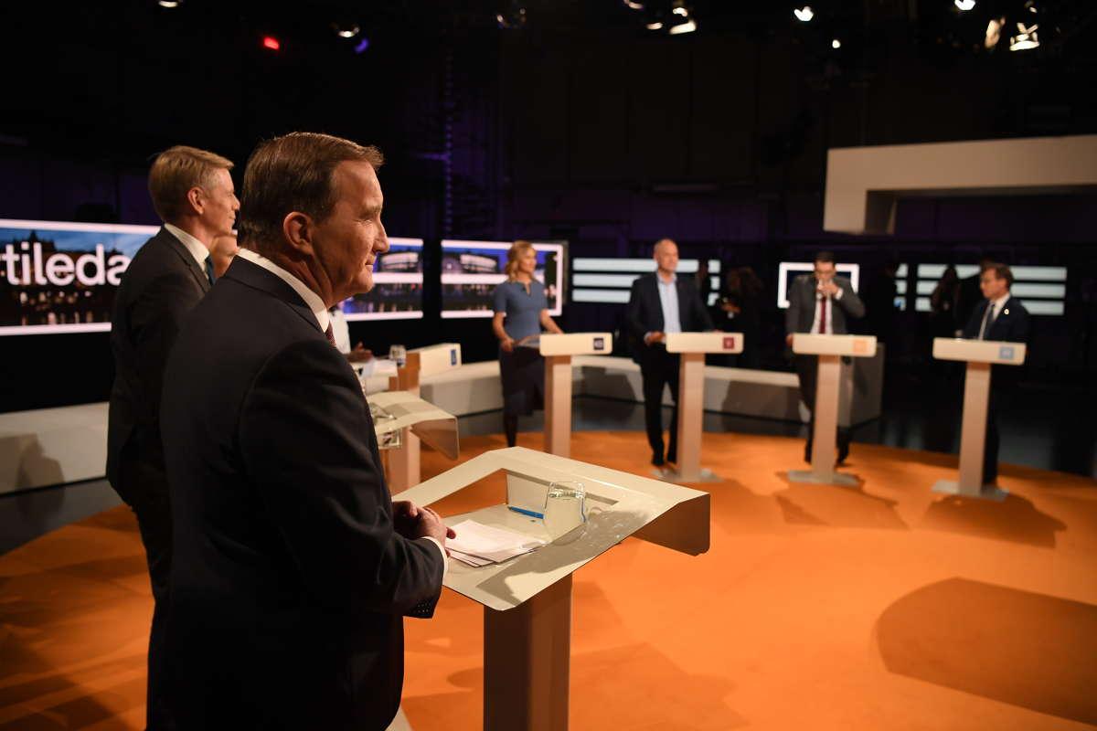 Partiledarna debatterade i SVT.