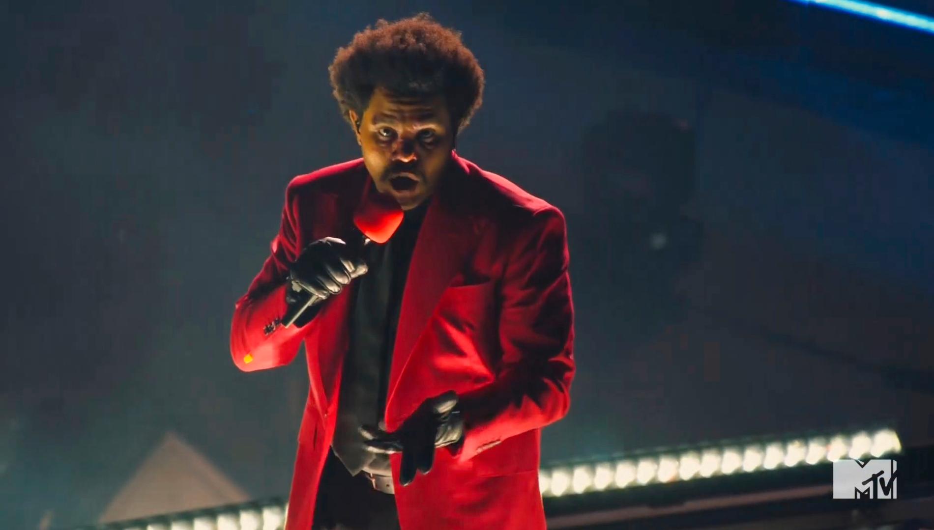 The Weeknd under MTV Music Awards i augusti.