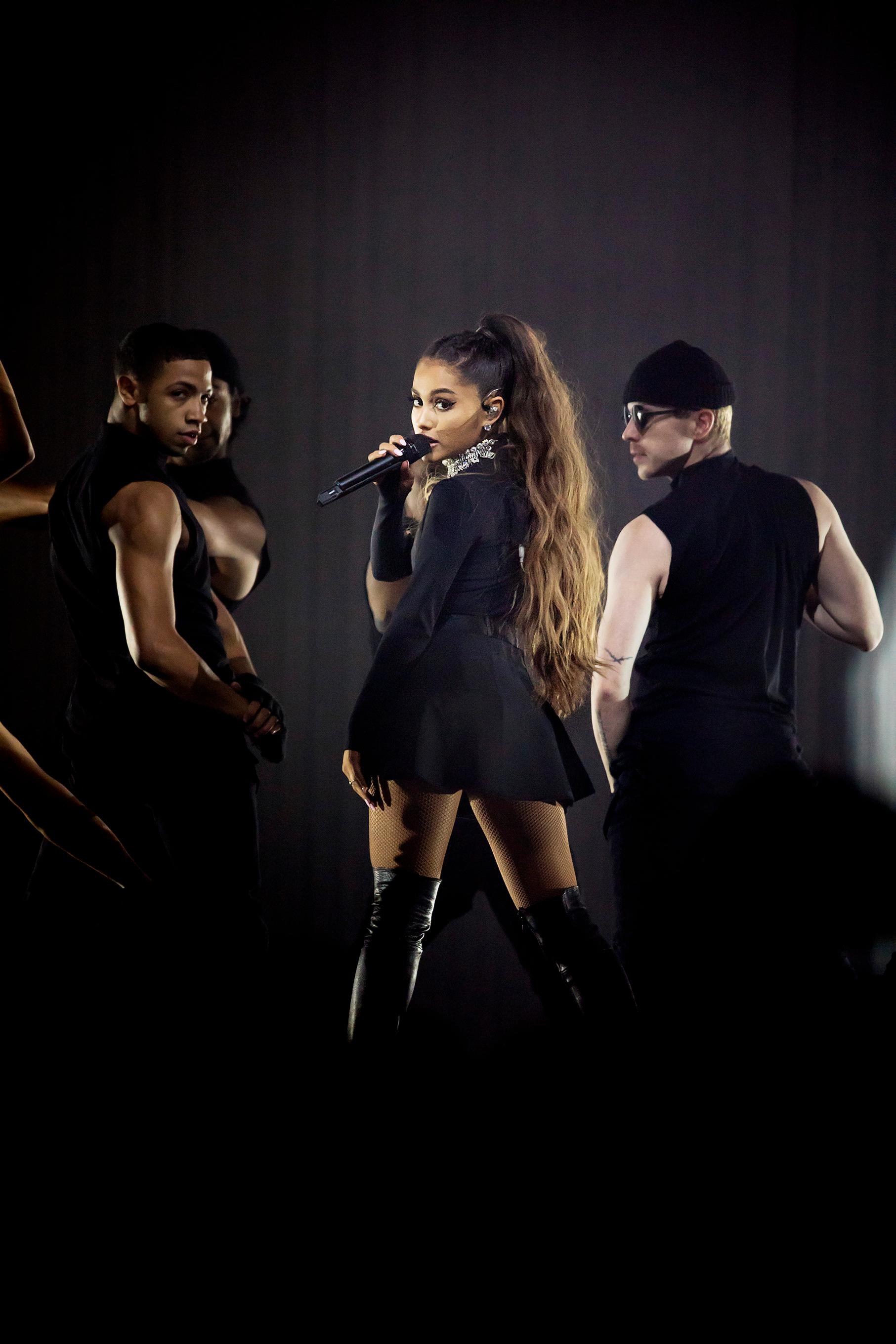 Ariana Grande vid senaste konserten i Sverige 8 maj.