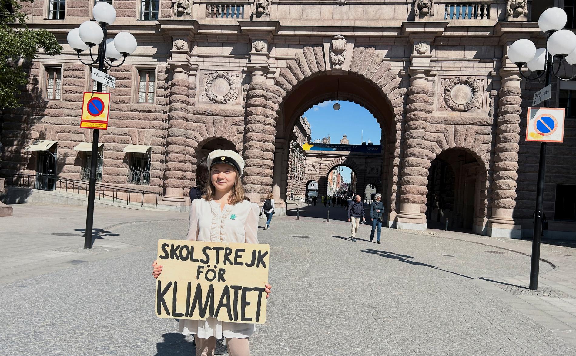 Nu tar Greta Thunberg studenten.