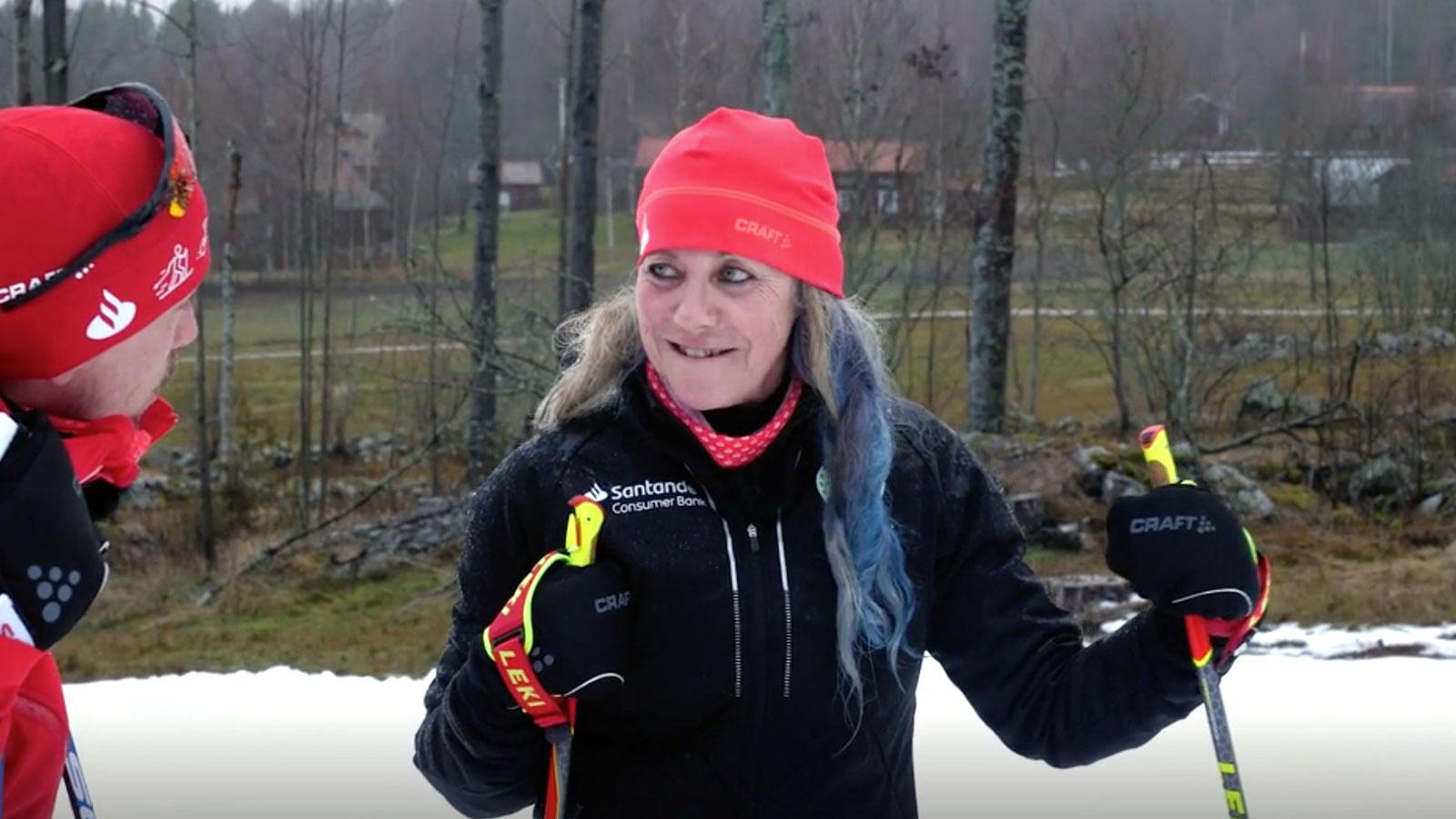 Susanne påbörjar träningen inför första klassikern, Vasaloppet.