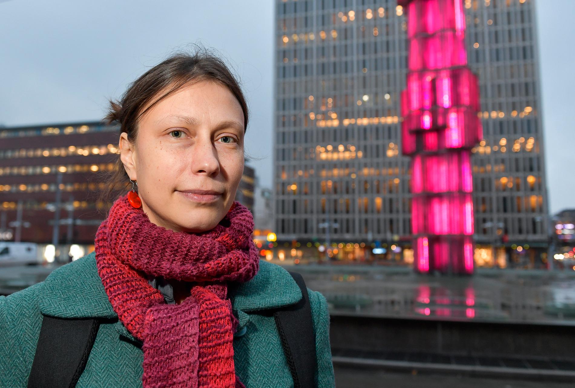Natalija Zvjagina, chef för Amnesty International i Ryssland, på besök i Stockholm för att delta i Rysslandsdagarna.