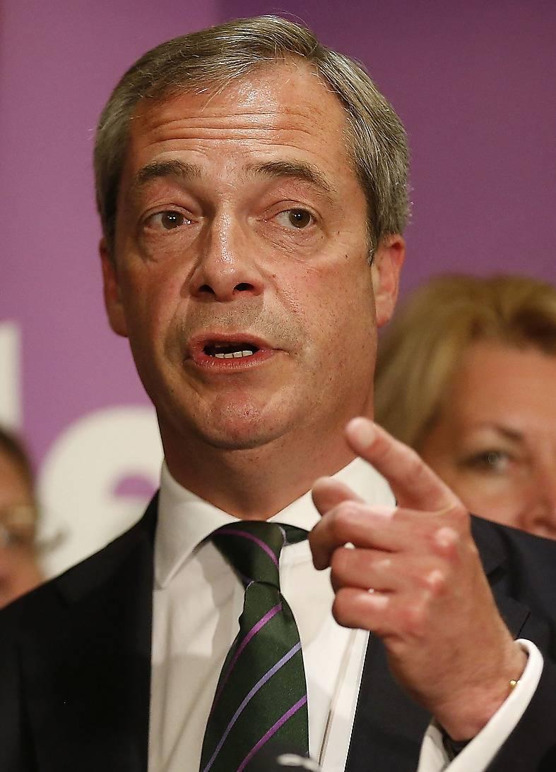 Nigel Farage, ledare för UKIP