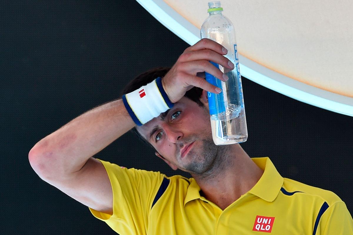 Djokovic vann enkelt i första omgången.
