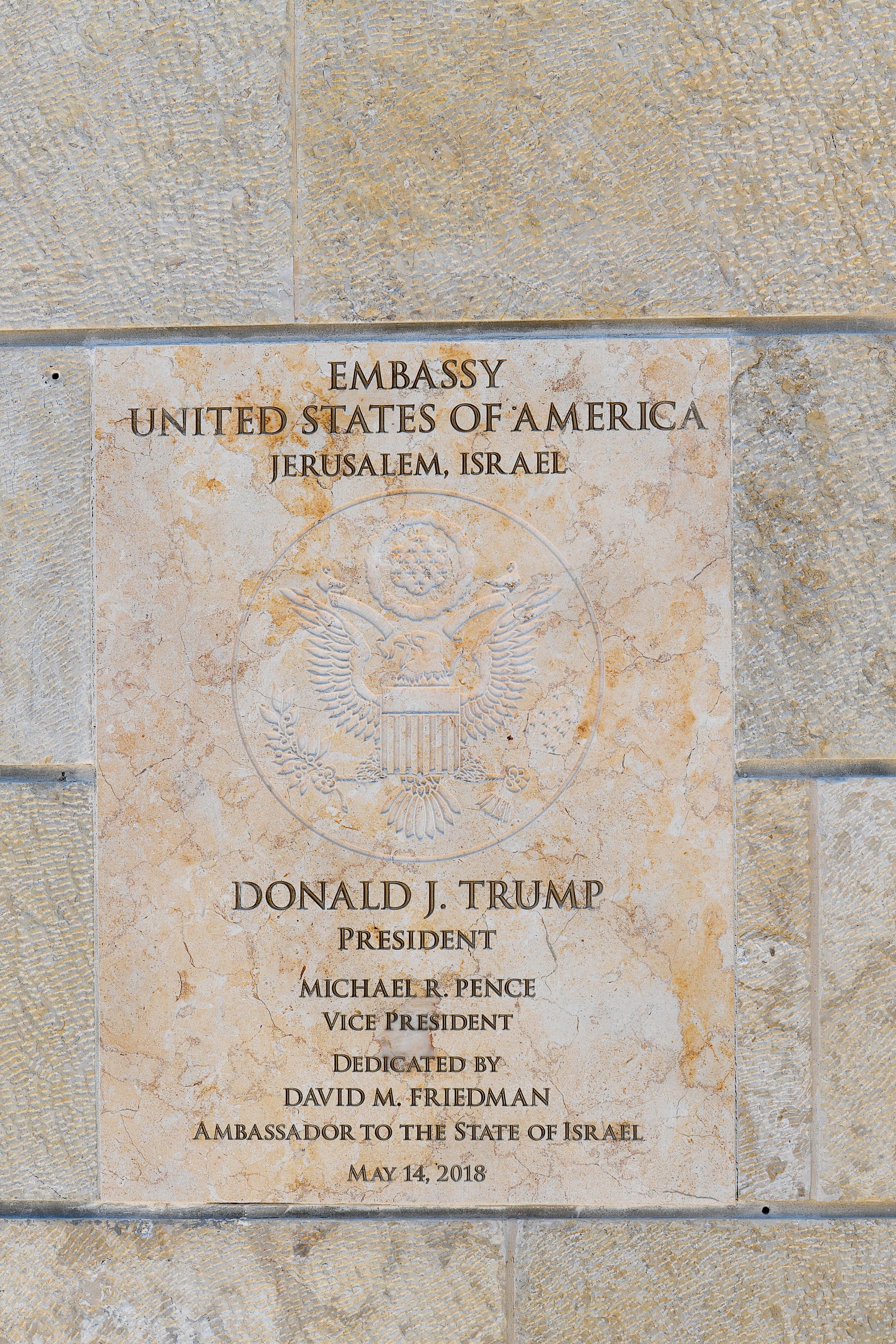 På måndagen invigdes USA:s ambassad i Jerusalem. 