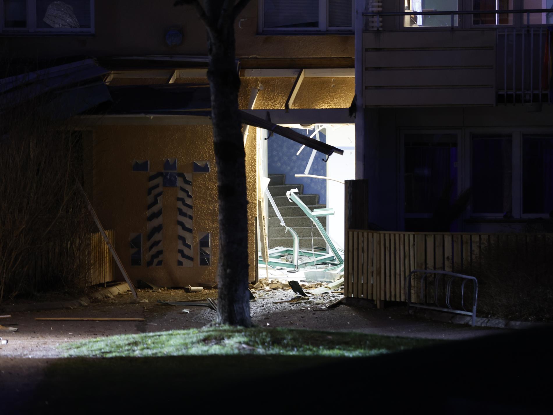 Detonation vid bostadshus i Borås