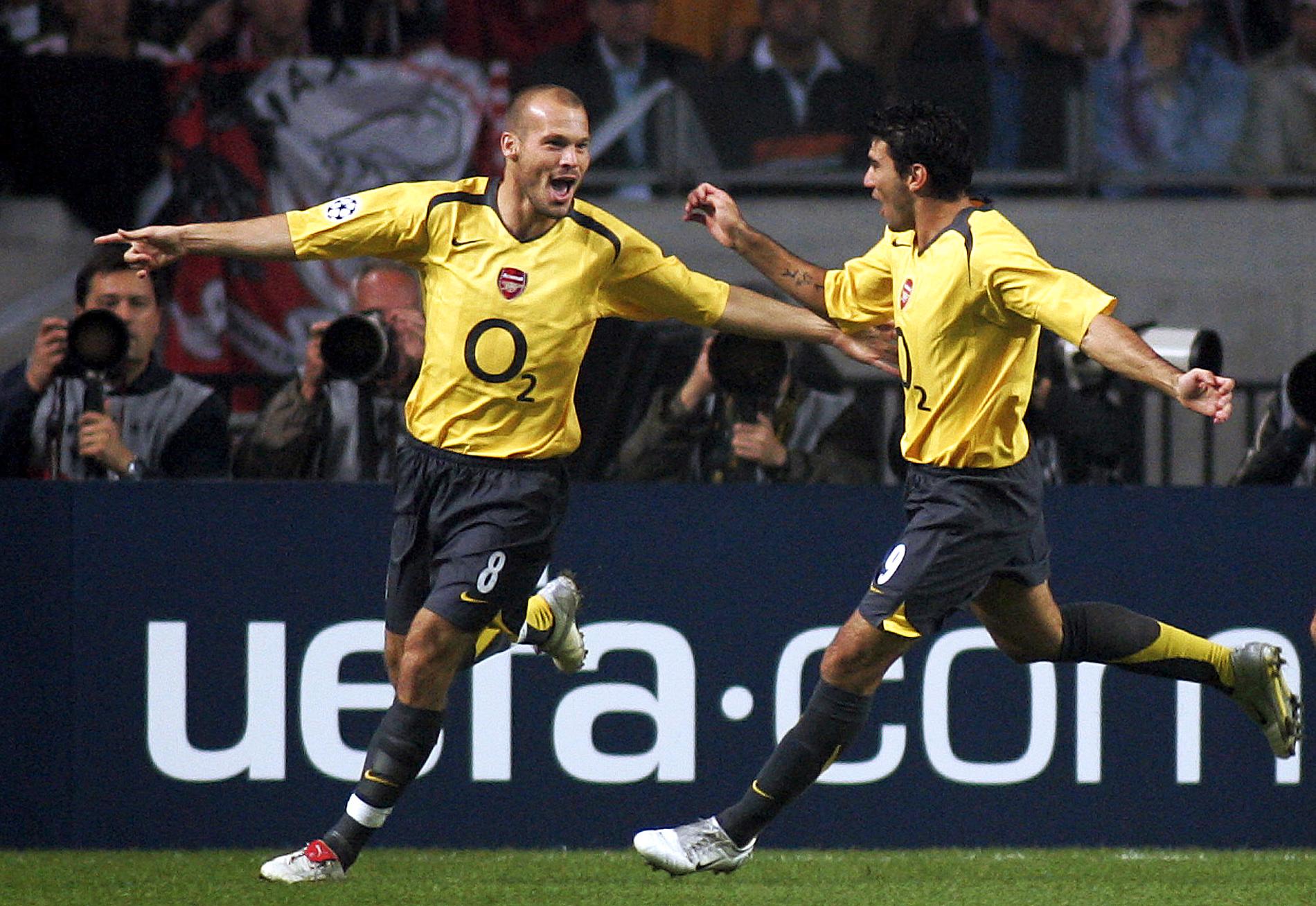 Fredrik Ljungberg och José Antonio Reyes tillsammans i Arsenal.
