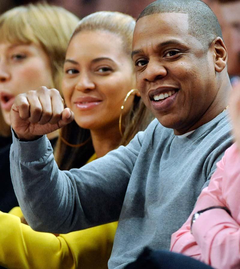 Jay-Z tillsammans med Beyoncé under ett gladare tillfälle.
