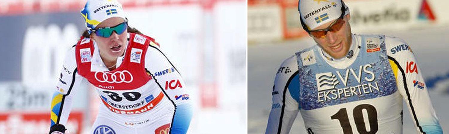 Anna Haag och Daniel Richardsson står över dagens VM-genrep i Östersund.
