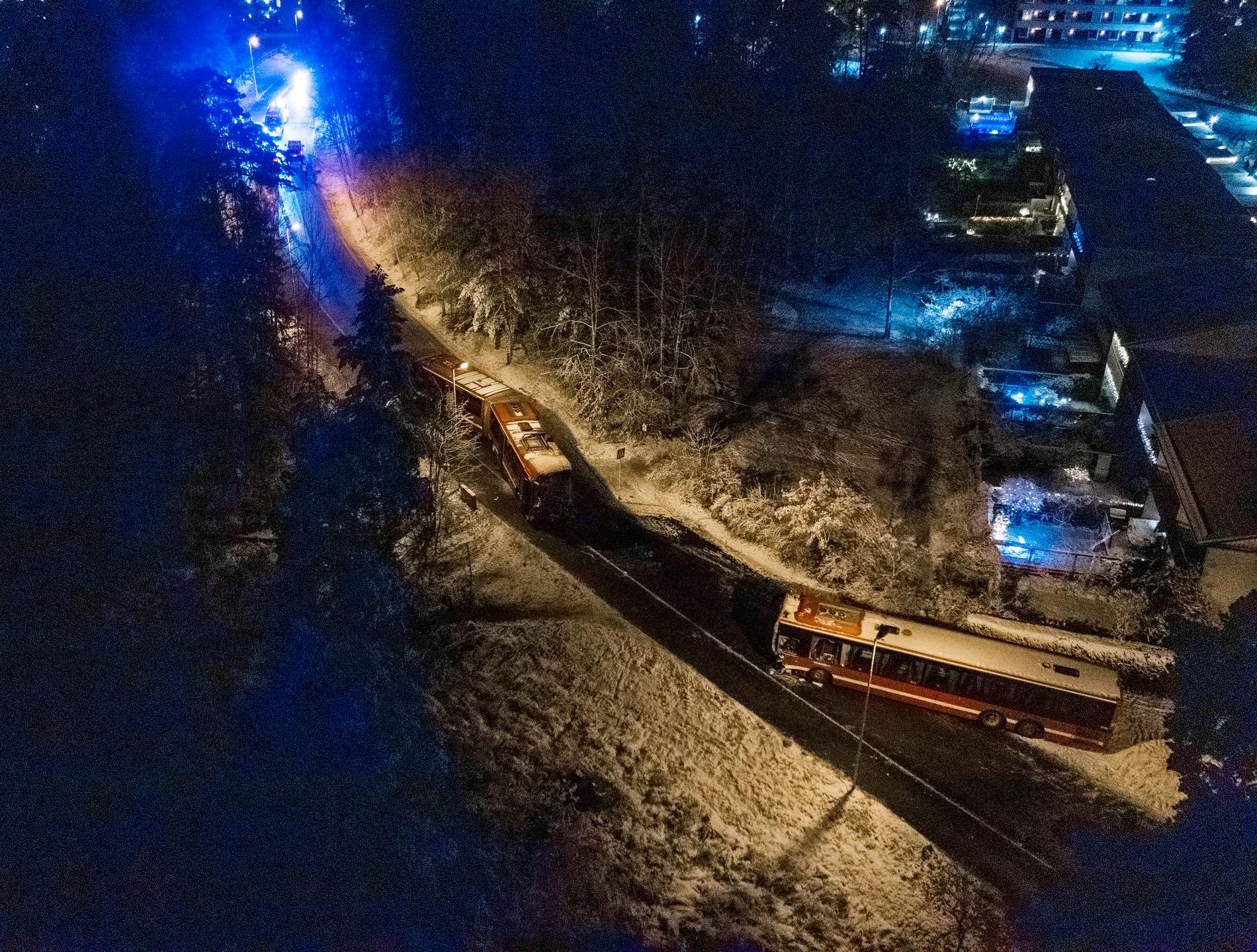 Bussolyckan i Sollentuna.
