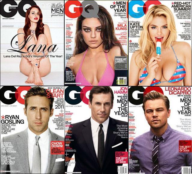 Kavaj eller naket? GQ är ett lysande exempel på hur kvinnor och män framställs olika i media.