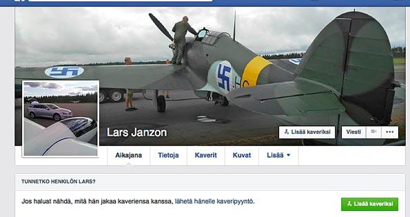 Lars Janzons omslagsbild på Facebook.