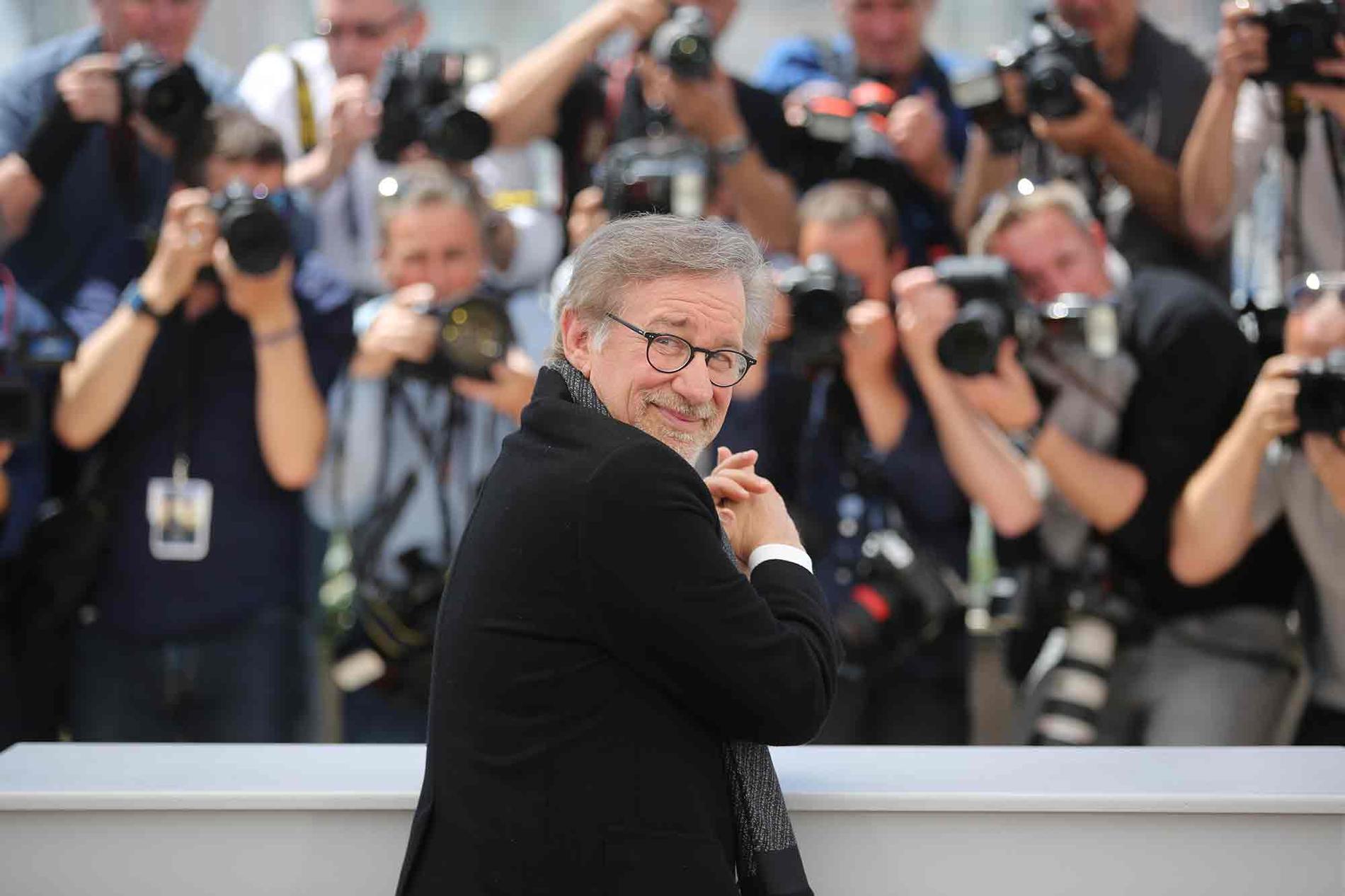 Steven Spielberg på filmfestivalen i Cannes.
