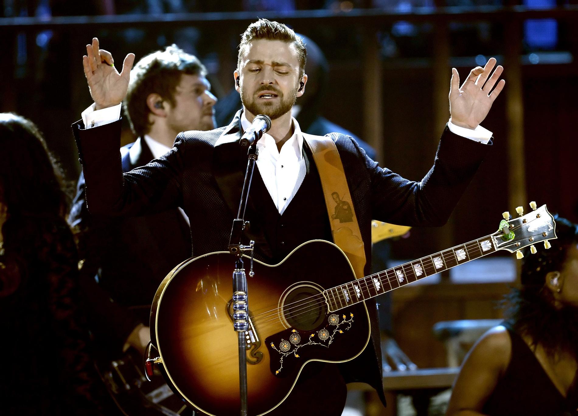 Justin Timberlake uppträdde.