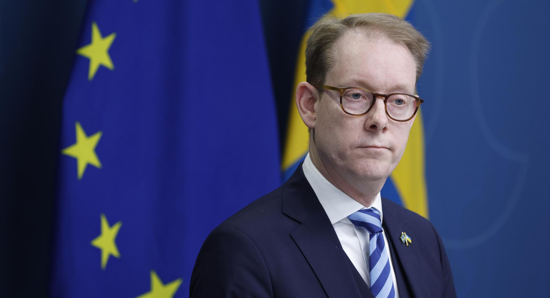  Utrikesminister Tobias Billström (M).