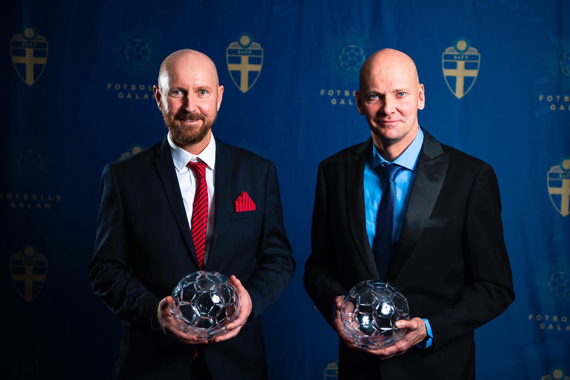 Stefan Ekstrand och Thomas Mårtensson, tränare i Vittsjö GK