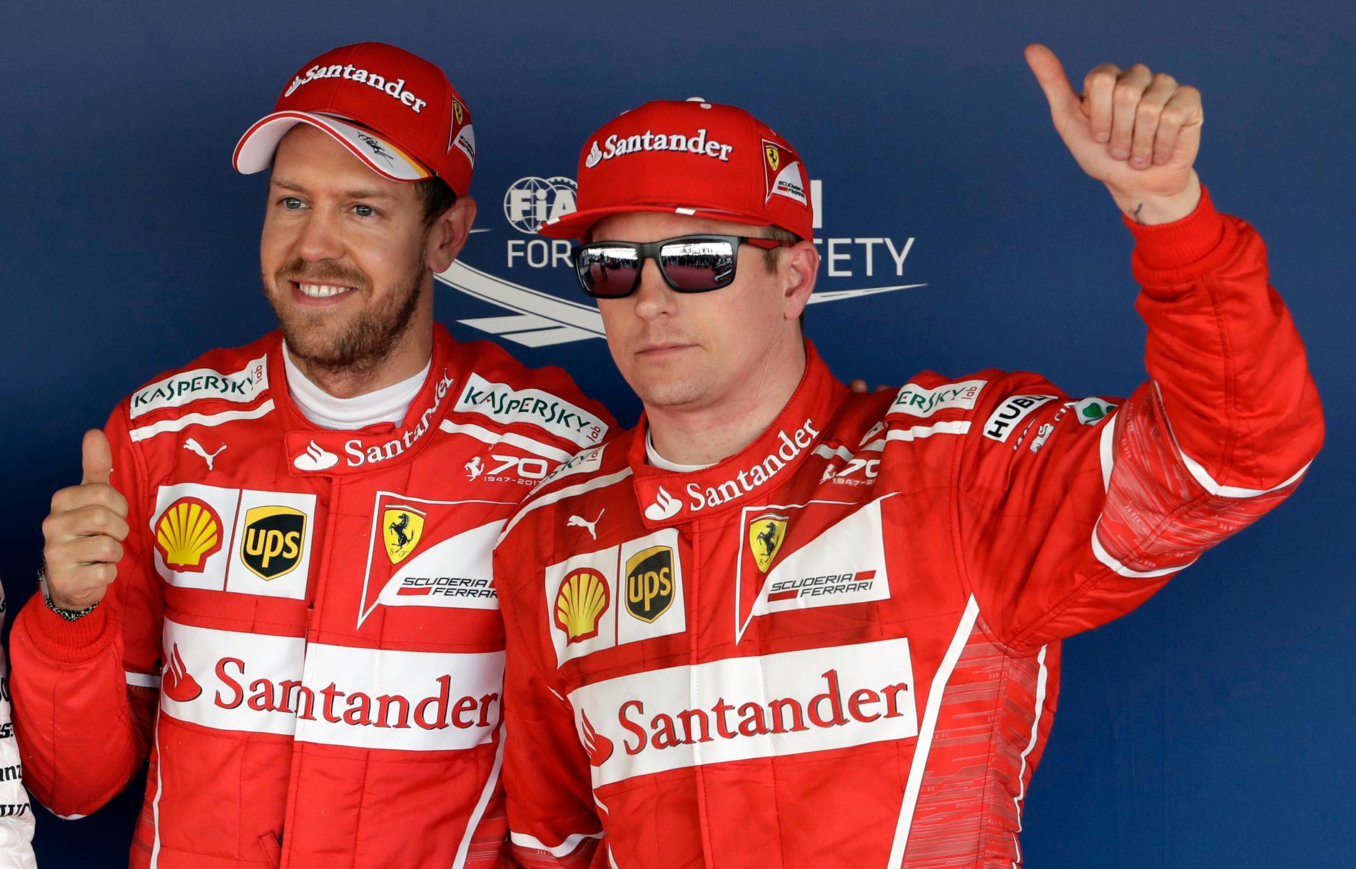 F1: Sebastian Vettel och Kimi Räikkönen toppar kvalet till Rysslands GP