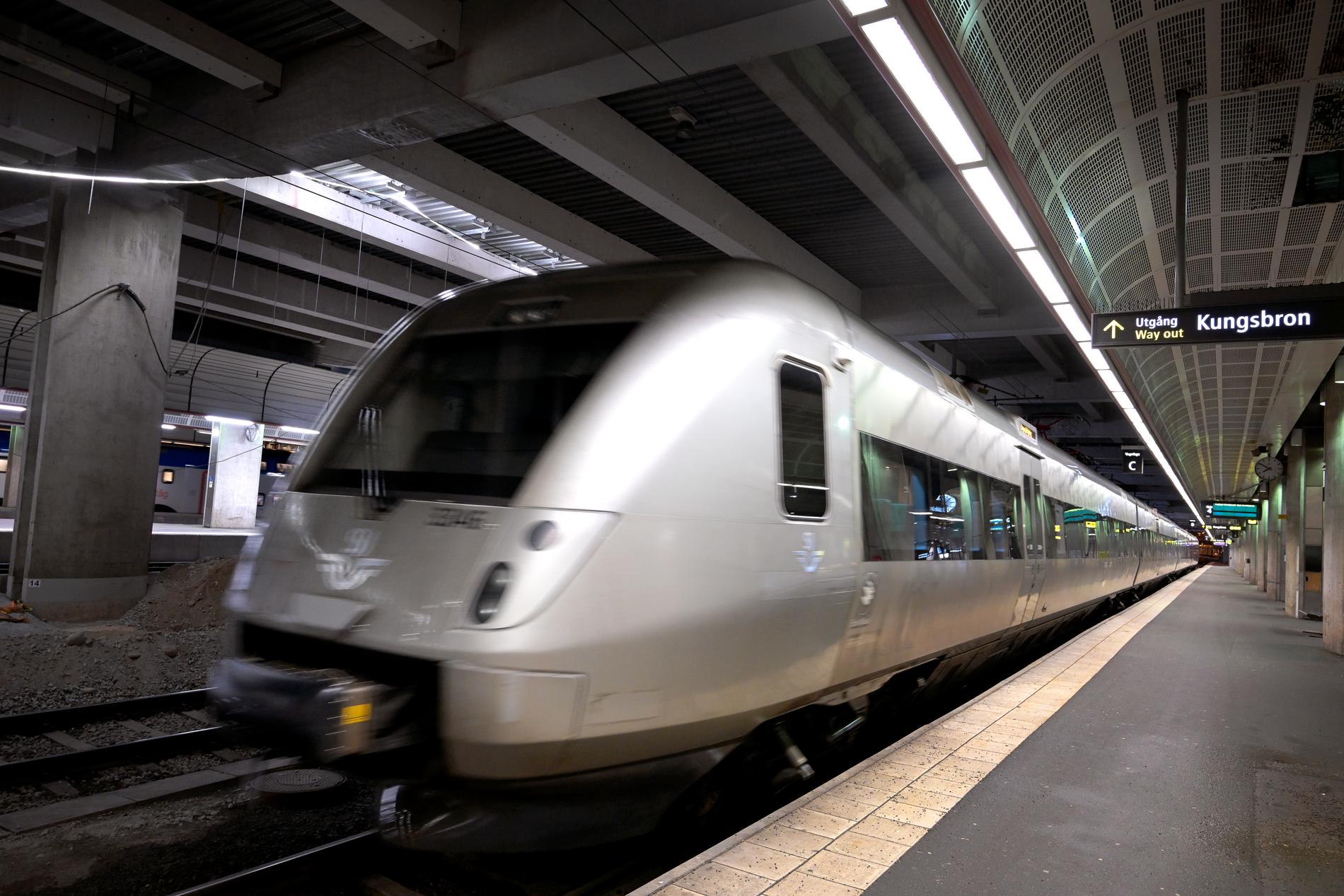 Alla tåg från Stockholm och vidare norrut ställs in 4–7 juni på grund av ett planerat spårarbete. Arkivbild.