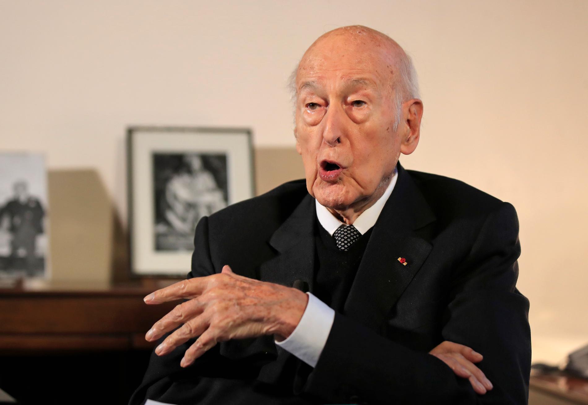 Den franske expresidenten Valéry Giscard d’Estaing på en bild från januari i år.