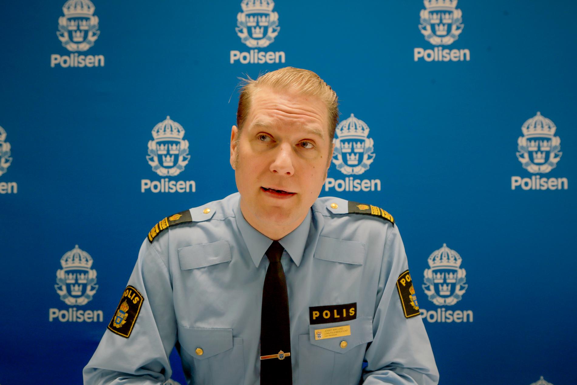 Sundsvalls lokalpolisområdeschef Josef Wiklund.