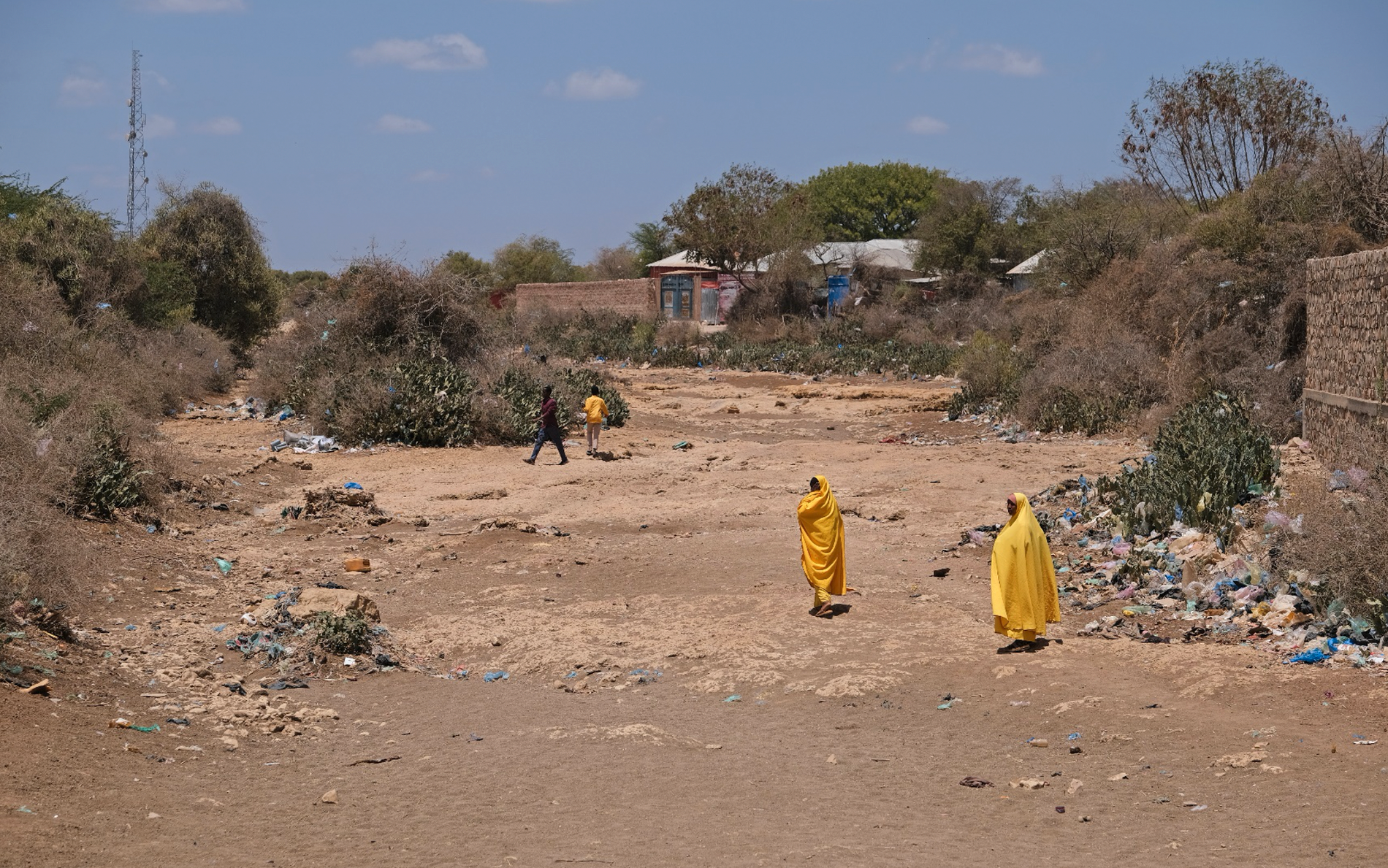 Floden som utgjort vattenkällan i den somaliska staden Baidoa är nu helt uttorkad.