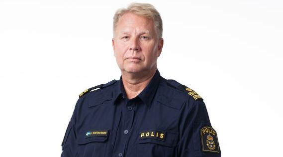 Polisens presstalesperson Stefan Gustafsson.